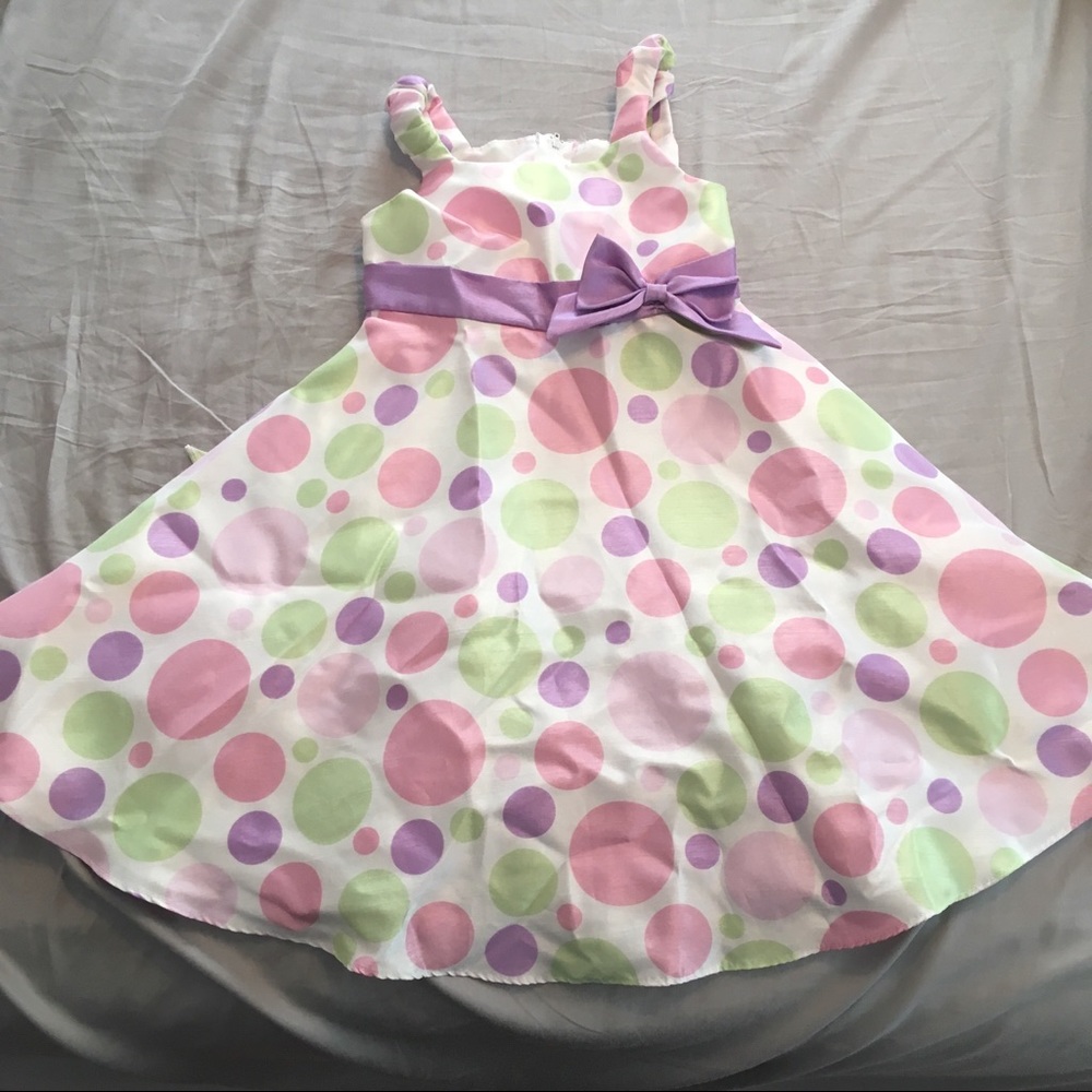 Girls Sophie Rose size 5 polka dot dress